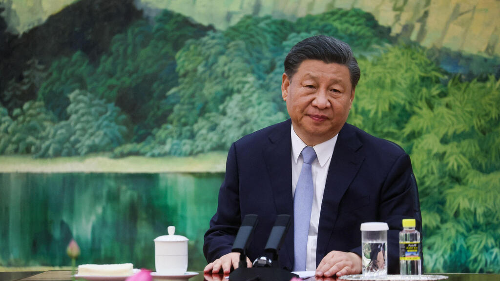Xi Jinping (Photo: AFP) מפגש בין נשיא סין שי ג'ינפינג ל מזכיר המדינה של ארה"ב אנתוני בלינקן בביקור ב בייג'ינג