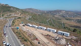 מאחז שהוקם אחרי הפיגוע בעלי סמוך למעלה לבונה בבנימין