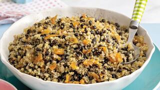 מג'דרה במיקרו עם קינואה ועדשים