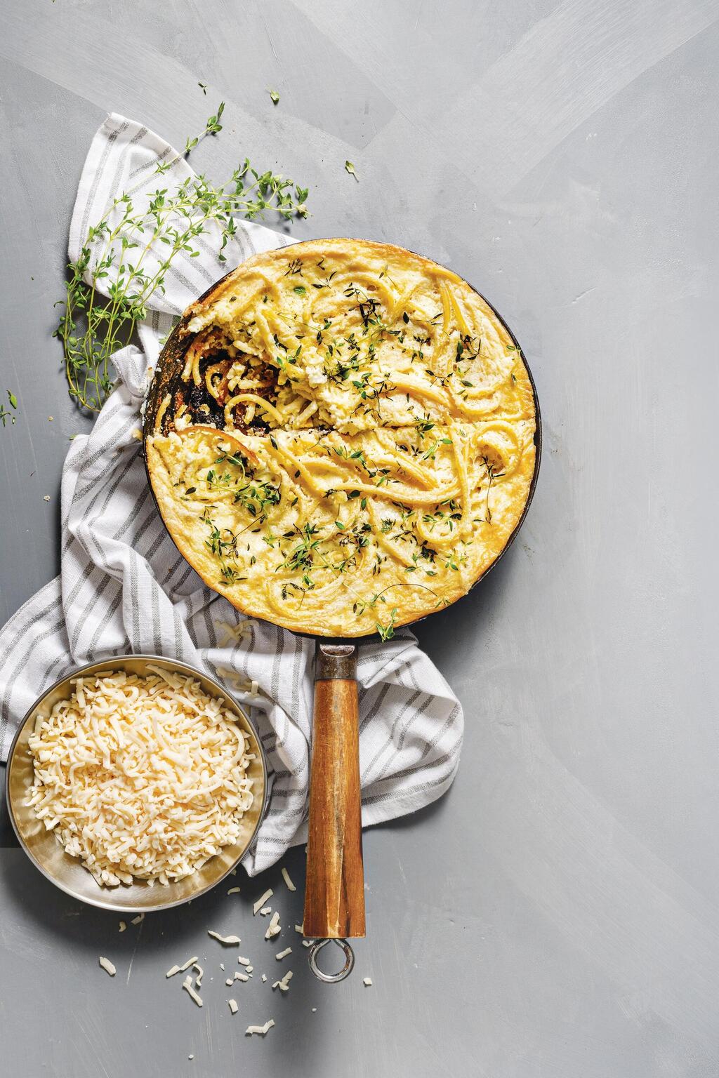 Spaghetti frittata (Photo: Sarit Goffen) פשטידת ספגטי