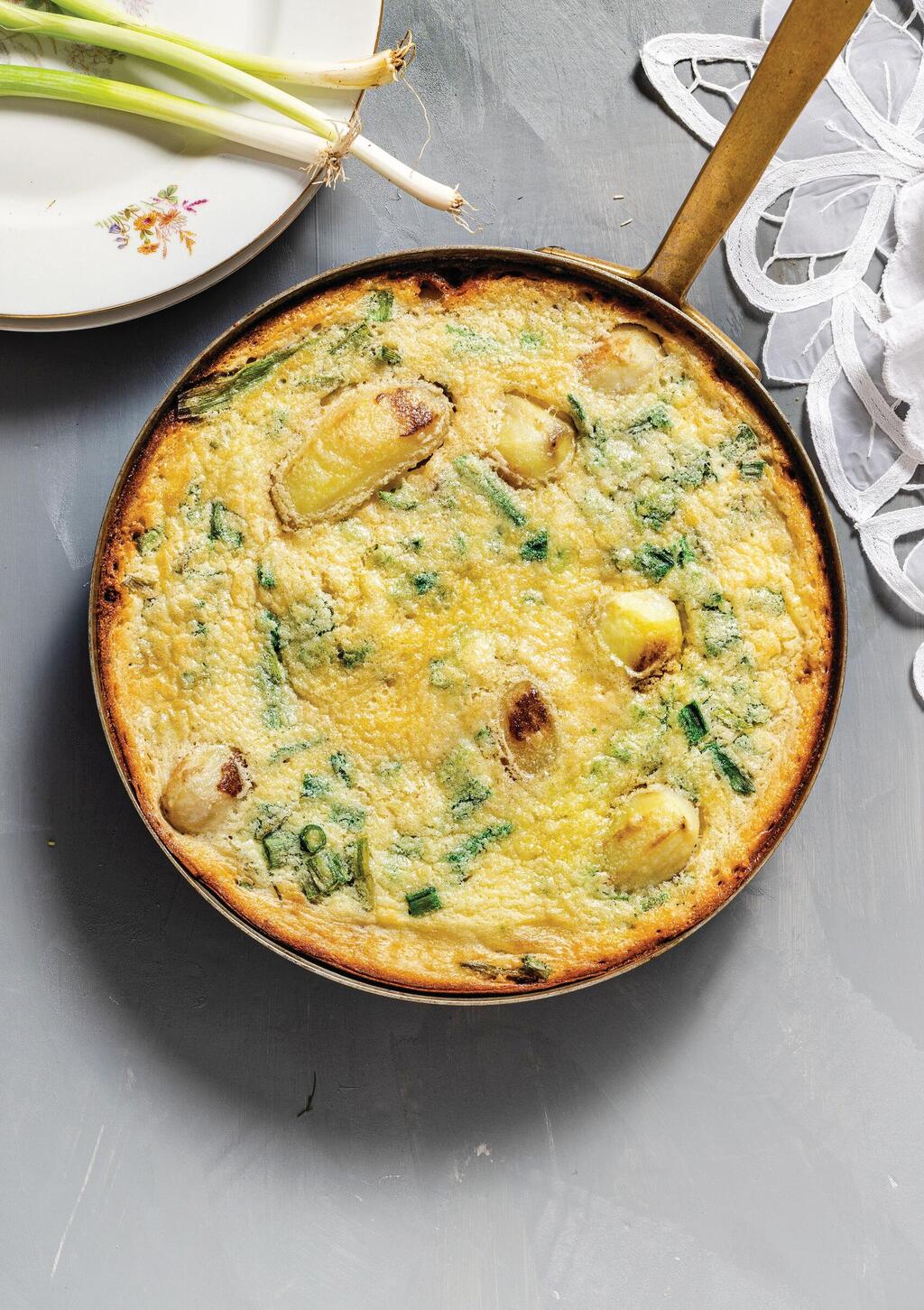 French potato frittata (Photo: Sarit Goffen) פשטידות ללא תנור