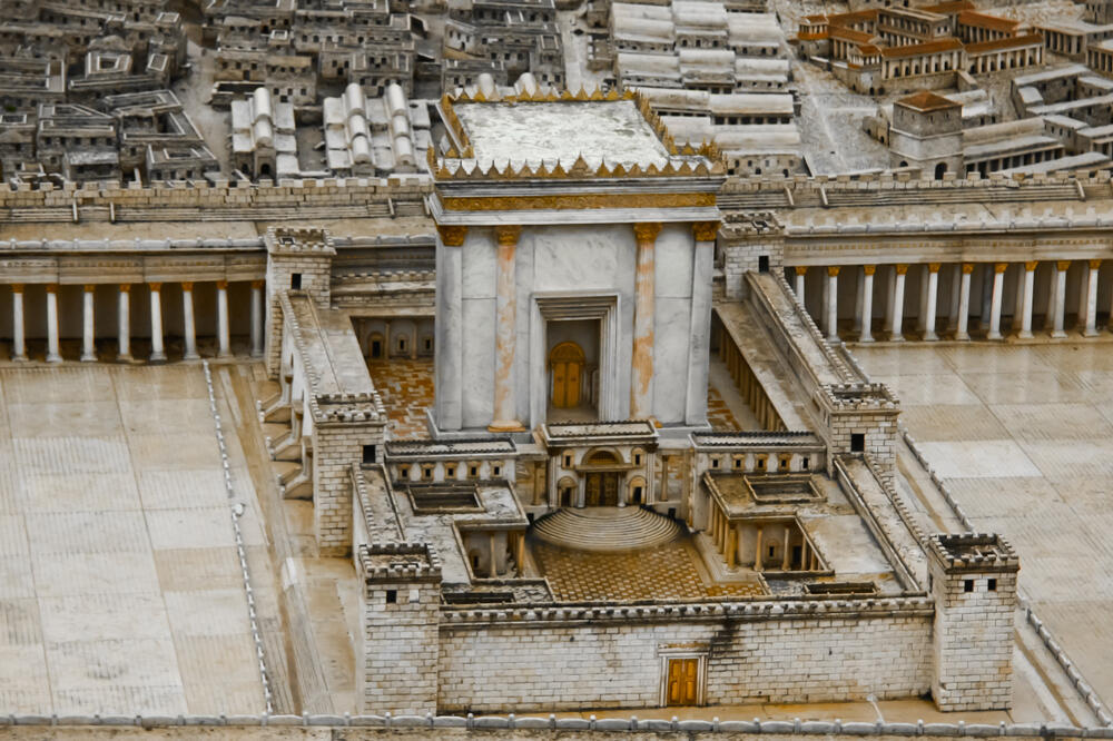 The Second Temple (Photo: Shutterstock) דגם של בית המקדש השני