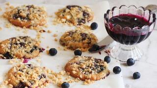 עוגיות שטרויזל אוכמניות