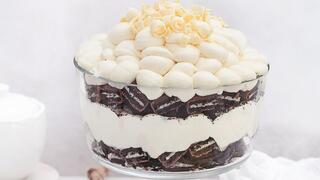 White chocolate cream trifle (Photo: Chen Shukron) טרייפל קרם שוקולד לבן