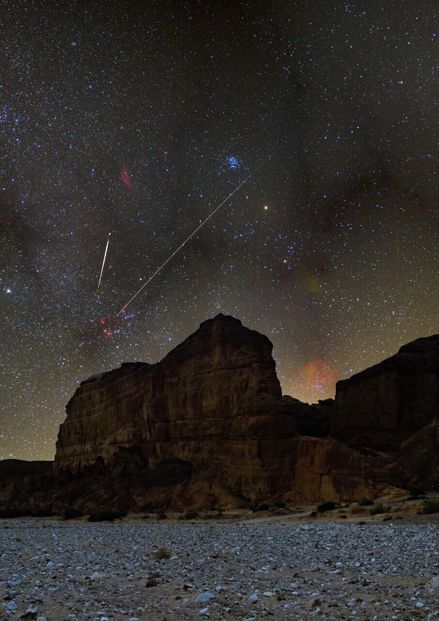 A Perseid meteor shower over Paran, Israel (Photo: Roee Levi) מתי הבעתם משאלה למראה מטאור שחולף מעל? צולם באזור פארן