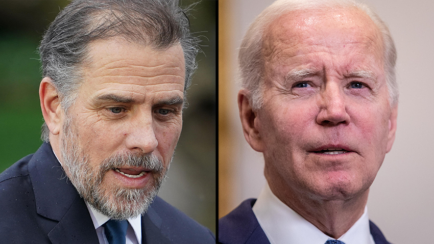 Hunter and Joe Biden 