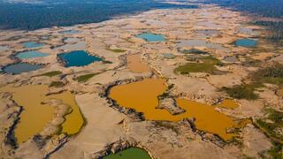 אזור כריית זהב במדרה דה דיוס שבאמזונס הפרואני