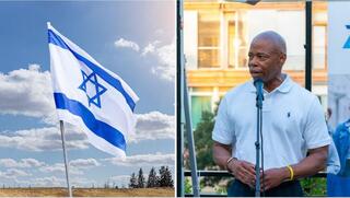 New York City Mayor Eric Adams before Israeli business and tech leaders speaking in Tel Aviv 