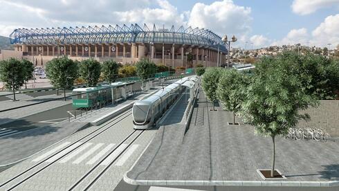 הדמיות של הקו הכחול של הרכבת הקלה בירושלים