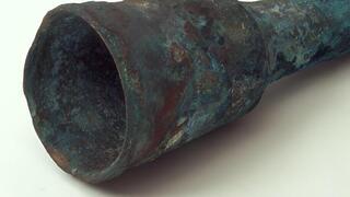 תותח הספינה שהתגלה בקרבת מרסטרנד שבמערב שבדיה