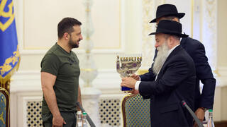 נשיא אוקראינה נפגש עם רבנים בקייב