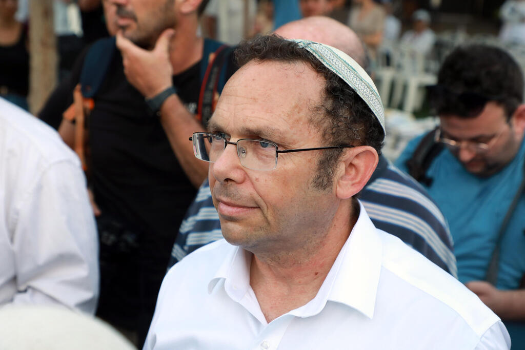 Israel Zeira, chairman of the Rosh Yehudi organization (Photo: Dana Koppel) הרב ישראל זעירא ראש יהודי במהומות בכיכר דינזגוף, ערב יום הכיפורים