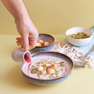 מרק מלבי עם עוגיות קוקוס