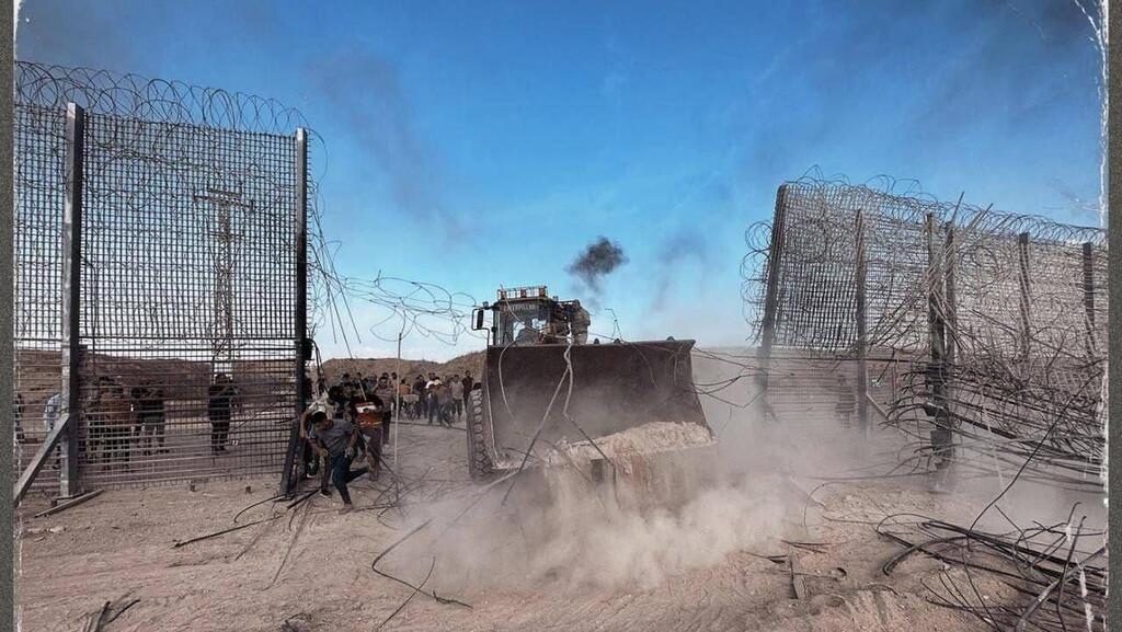 Gaza border fence breached on October 7. Will it affect Netanyahu's election chances? תיעוד פלסטיני: הגדר פרוצה בדרום רצועת עזה