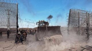 תיעוד פלסטיני: הגדר פרוצה בדרום רצועת עזה