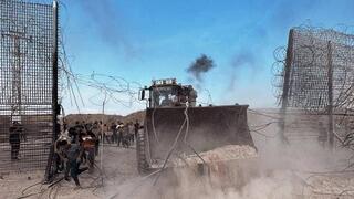 תיעוד פלסטיני: הגדר פרוצה בדרום רצועת עזה