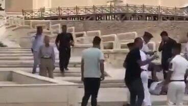 The scene of the terror attack in Alexandria, Egypt מצרים אלכסנדריה פיגוע תיירים ישראלים