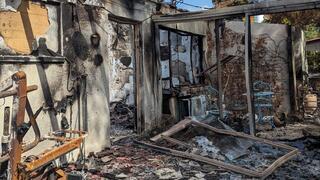 ביתם של משפחת מרום שנשרף על ידי מחבלי חמאס בטבח הרצחני ב-7 באוקטובר