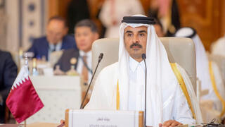 אמיר קטאר שייח' תמים בן חמד אל-ת'אני פסגה הערבית-אסלאמית סעודיה ריאד ערב הסעודית 