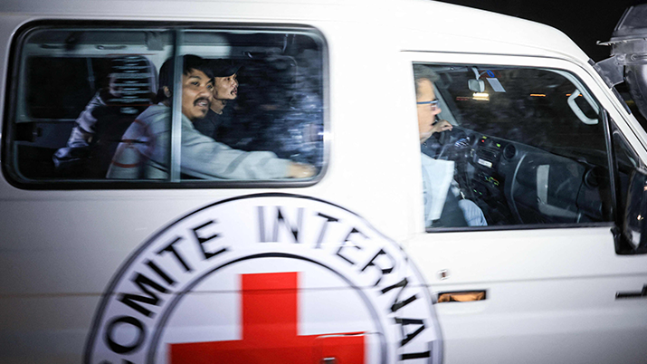  Red Cross during the November 2023 hostage release 