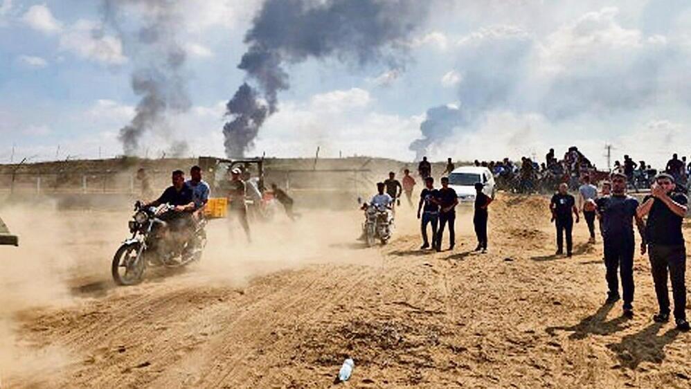 Hamas terrorists during October 7 massacre 