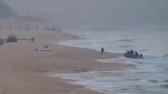 תיעוד החדירה מחוף זיקים ב7 באוקטובר