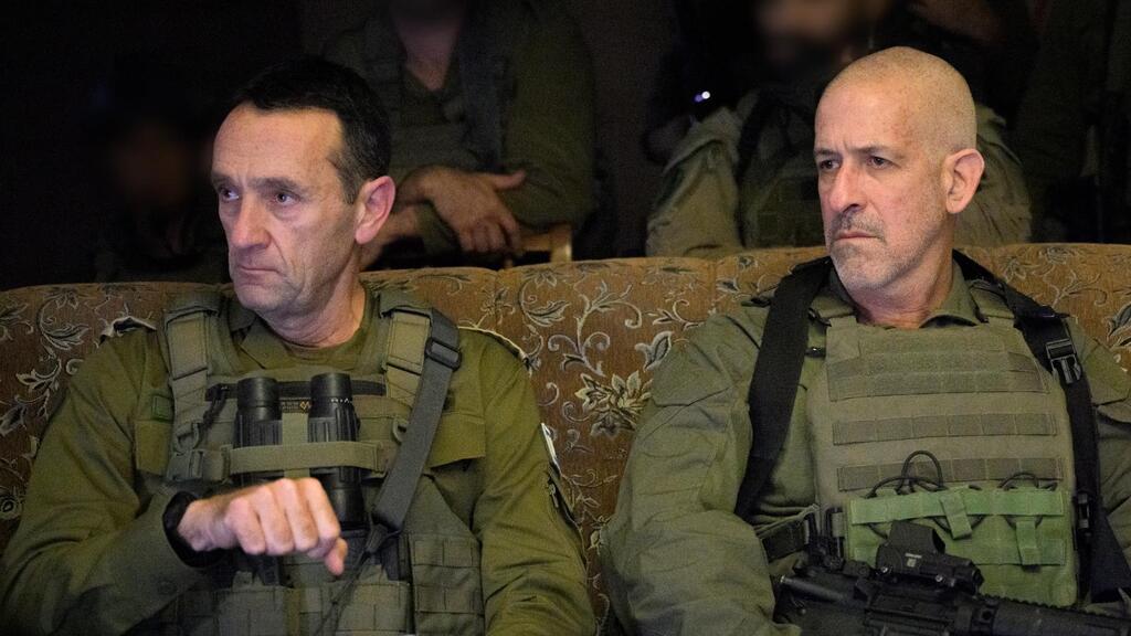 תיעוד מהערכת המצב של הרמטכ"ל הרצי הלוי וראש השב"כ רונן בר ללחימה בחאן יונס