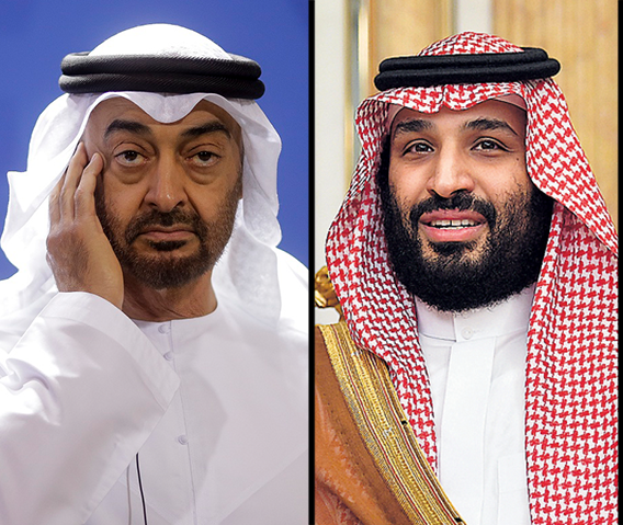 מוחמד בן זאיד, הנסיך בן סלמן,  עבד אל-פתאח א-סיסי