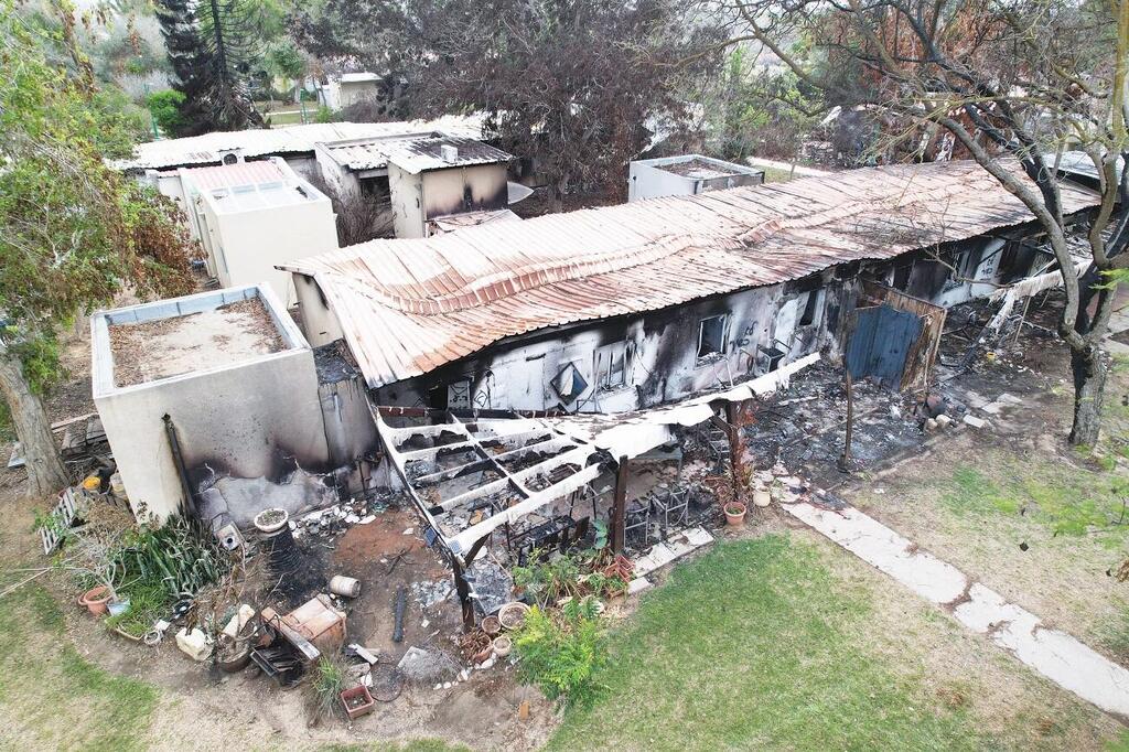 Kibbutz Nir Oz after the deadly Hamas attack (Photo: Gadi Kabalo) קיבוץ ניר עוז אחרי המתקפה