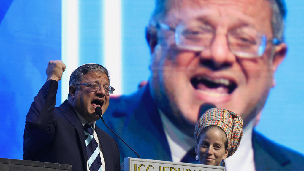איתמר בן-גביר , שלמה קרעי כנס לניצחון ישראל להתיישבות ברצועת עזה