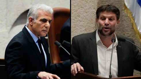 מליאת הכנסת  בצלאל סמוטריץ', יאיר לפיד