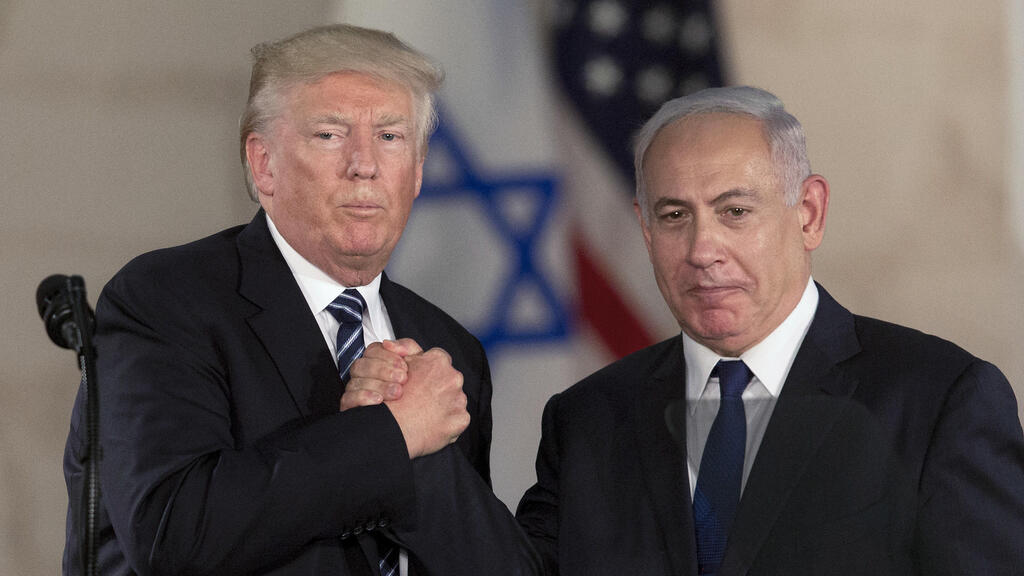 ראש הממשלה בנימין נתניהו עם נשיא ארה"ב דונלד טראמפ בירושלים ב-2017