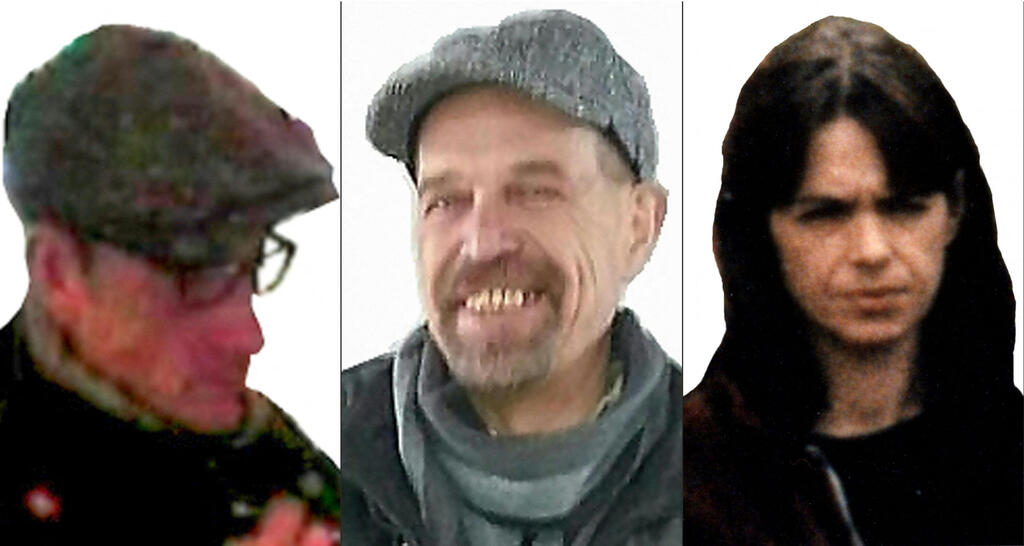 Photos of the three wanted men from the "Red Army Faction" that the police previously distributed. The other two have not yet been captured (Photo: Handout / STATE OFFICE OF CRIMNIAL INVESTIGATIONS LOWER SAXONY / AFP) גרמניה המבוקשים מ סיעת הצבא האדום