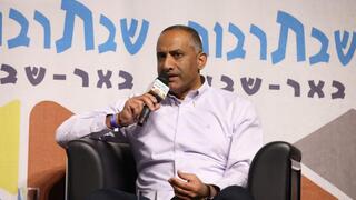 תא"ל דדי שמחי, אב שכול ונציב כבאות והצלה לשעבר, באירוע שבת תרבות בבאר שבע 