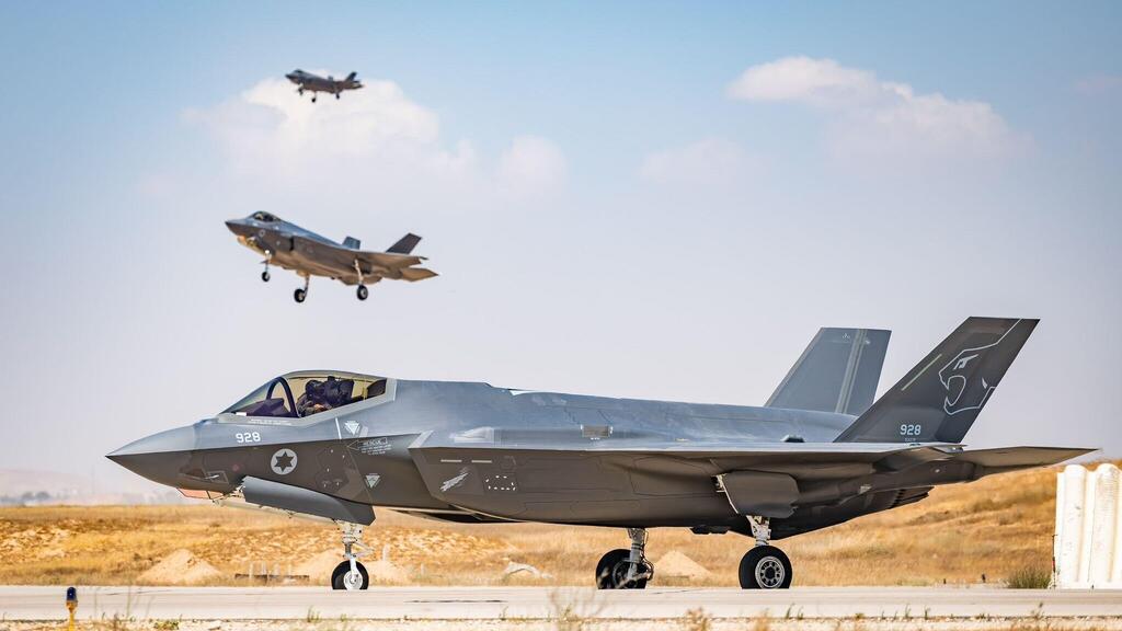 Israeli F-35s (Photo: IDF) מטוס F-35 אדיר בבסיס נבטים