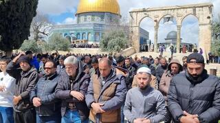 תפילות יום שישי של חודש הרמדאן בהר הבית