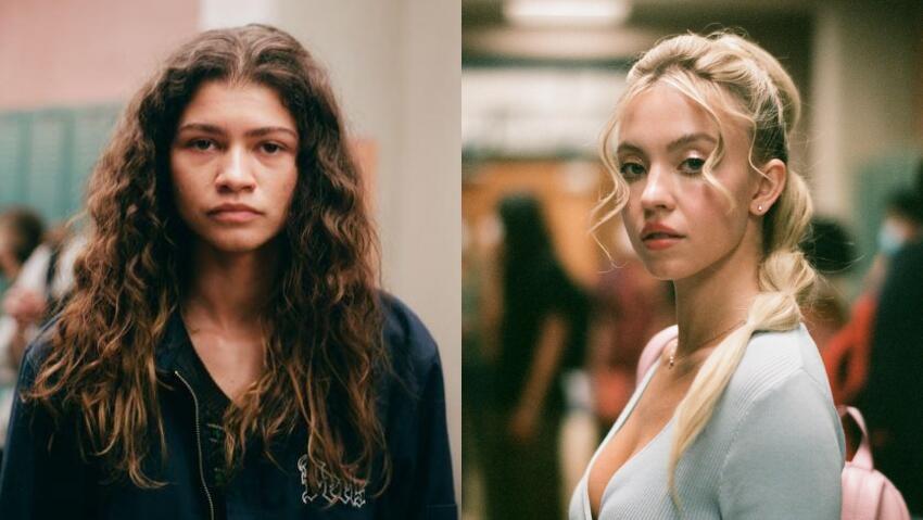 סידני סוויני בתפקיד קאסי, זנדאיה בתפקיד רו. מתוך "אופוריה"