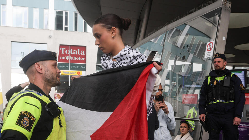 Photo: Gil Nechustan מחאות נגד ישראל במאלמו, שבדיה