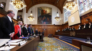 משלחות דרום אפריקה וישראל בבית הדין הבינלאומי לצדק