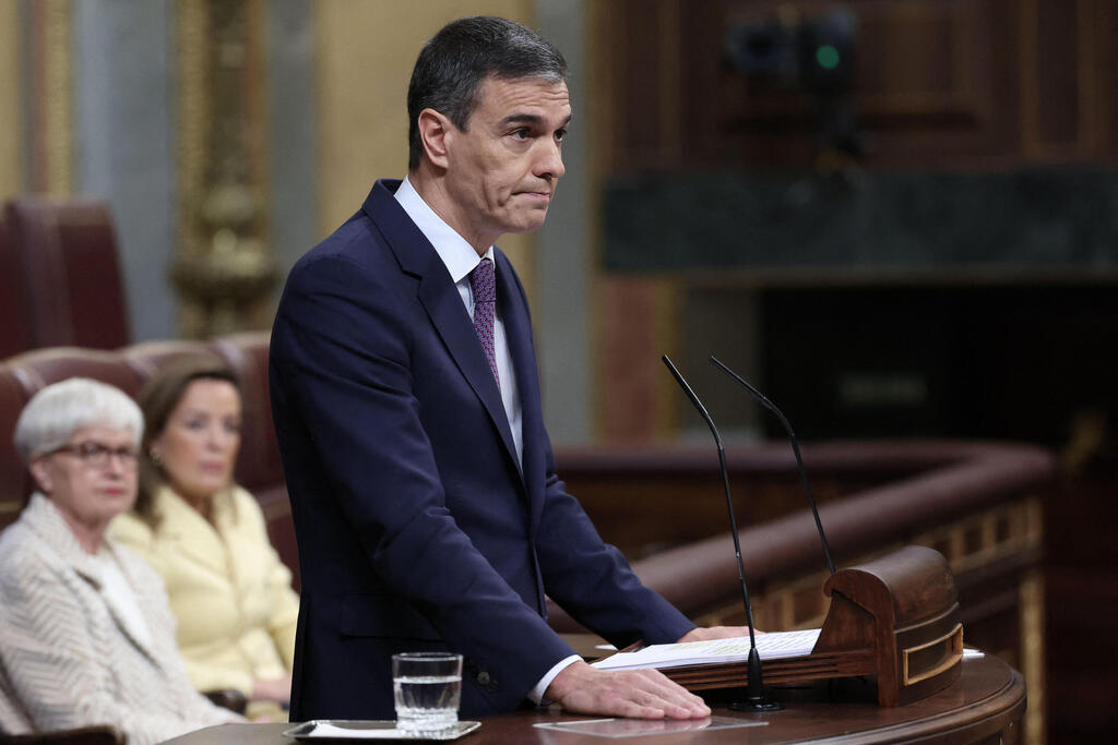 Prime Minister Sánchez. 'The issue of housing is more favorable than corruption' (Photo: Thomas COEX / AFP) ראש ממשלת ספרד פדרו סאנצ'ס סנצ'ס