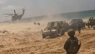 תיעוד מצלמה מצלמות קסדה לוחם לוחמים לוחמי צה"ל צבא שייטת 13 מבצע חילוץ ארנון זרעי קיץ חטופים כלי רכב רכבים אש לחימה מלחמה מלחמת חרבות ברזל 