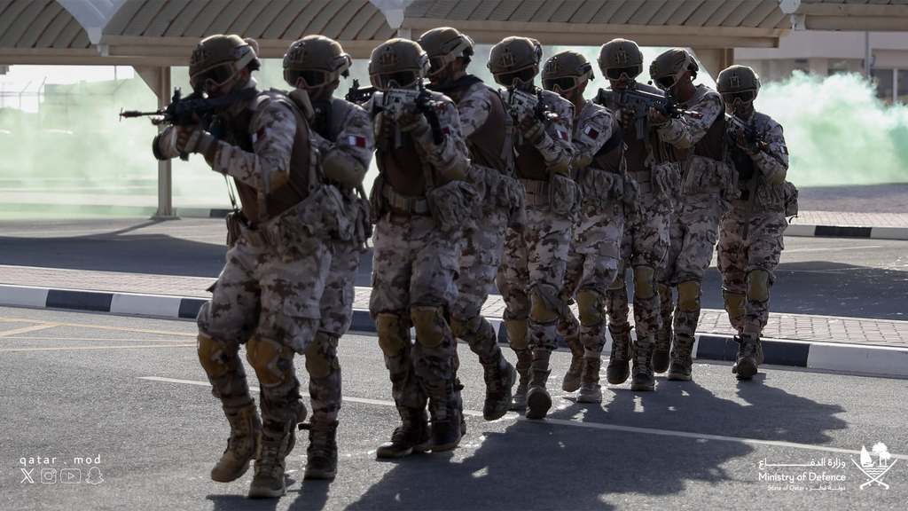  הצבא הקטארי מתאמן