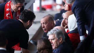 ארדואן ביציע הכבוד בברלין