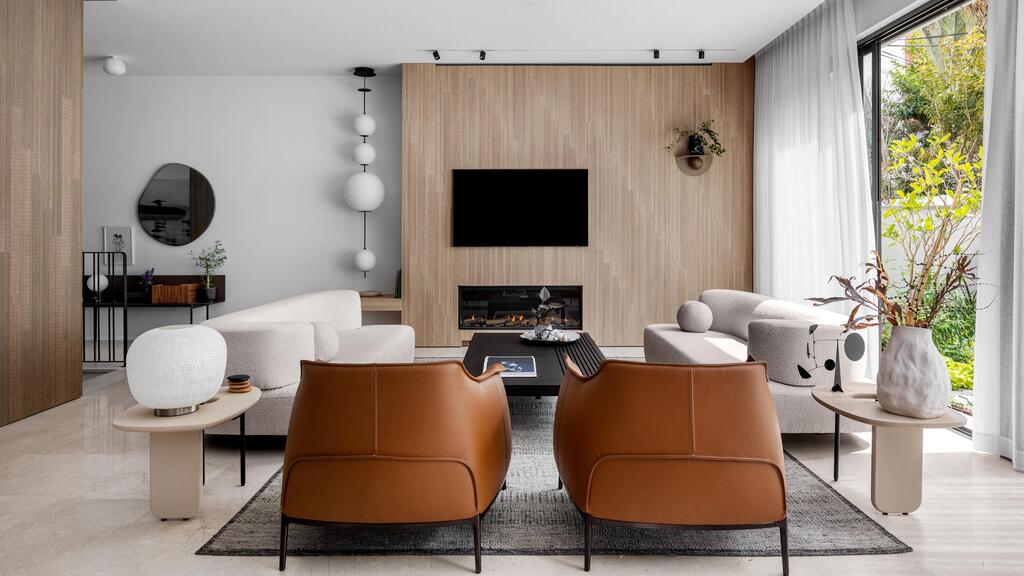 Duplex garden apartment in Ramat Hasharon; planning and design: Nurit Geffen (Photo: Shiran Carmel) דירת גן דופלקס ברמת השרון, תכנון ועיצוב נורית גפן