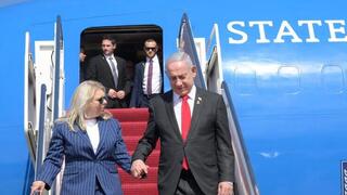 נחיתת בנימין ושרה נתניהו בוושינגטון, ארה"ב