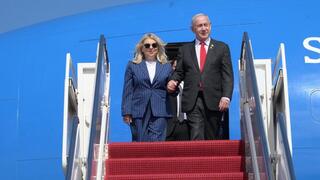 נחיתת בנימין ושרה נתניהו בוושינגטון, ארה"ב