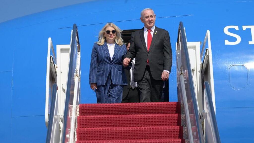 נחיתת בנימין ושרה נתניהו בוושינגטון, ארה"ב