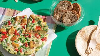 טעימה גם בתוך כריך: פריטטה עם ירקות