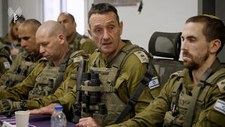 הרמטכ"ל הרצי הלוי בהערכת מצב בדרום רצועת עזה, מרחב רפיח