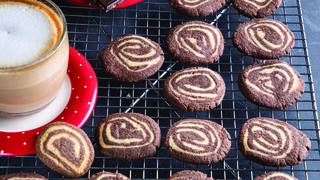 עוגיות מגולגלות שוקולד וניל